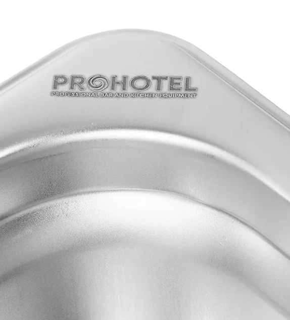 Гастроемкость GN 1/6;сталь нерж.;2,4л;,H=150,L=176,B=162мм;металлич. Prohotel 1/6X15CM