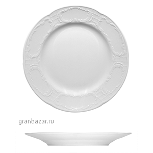 Тарелка мелкая Mozart высокий край; фарфор; D=270 мм; белый Bauscher 57 0027