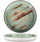 Тарелка с бортом Texture Light Green Lines 230 мм, h 30 мм, P.L. Proff Cuisine