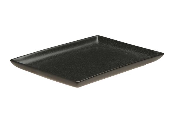 Блюдо прямоугольное BLACK фарфор, 210х270 мм, черный Seasons Porland 358827 черный