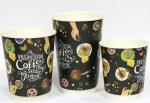 Стакан для горячих напитков двухслойный Premium Coffee 250мл, бумага Флексознак  500шт.