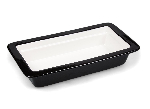 Гастроемкость 1/3-65 (325х176х65 мм), черный борт, фарфор, P.L. Proff Cuisine F1274BL-W