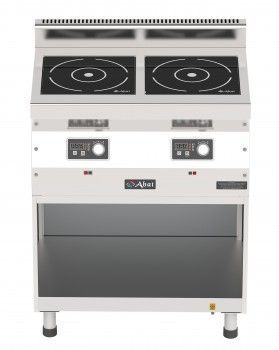 Плита индукционная 2-ух конфорочная Abat КИП-25Н-3,5