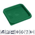 Крышка для контейнера для продуктов квадратная 190*190 мм. зеленая, п/п Gastroplast /1/12/