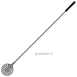 Лопата поворот. д/пиц. перф.; металл,резина; D=30,L=178см; металлич.,черный Zio Pepe R30F