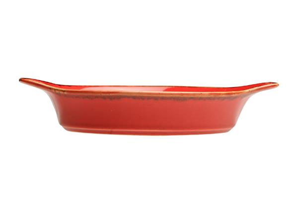 Форма для запекания RED фарфор, 350 мл, d 170 мм, h 40 мм, красный Porland 602922 красный