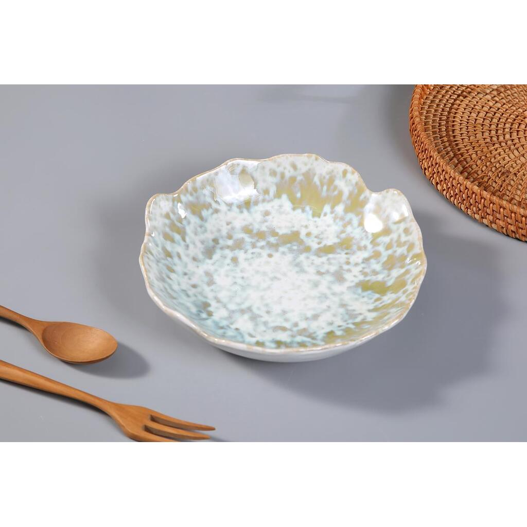 Салатник Crush Gray Spots Light Green Frutti di Mare 500 мл 220 мм h55 мм P.L. Proff Cuisine B240061222-2413B
