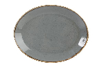 Блюдо овальное DARK GREY фарфор, 240х190 мм, h 27 мм, серый Seasons Porland 112124 темно-серый