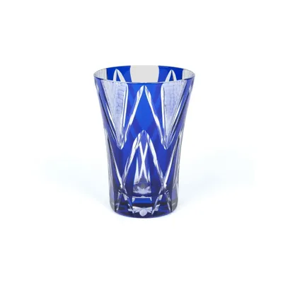 Стакан «Звездные грани» стекло 240мл D=75,H=105мм лазурн. Tajima Glass TK21-002-1B