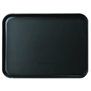 Поднос прямоуг.; прорезин.; H=3,L=45,B=35см; черный Cambro PT1418110