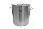 Кастрюля нерж с тройным дном 400х400 мм объем 50L с дв. ручками VIATTO 101307
