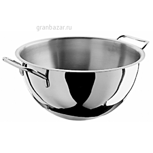 Салатник с ручк.; сталь; 5000мл; D=30.5,H=15.5,L=37.6см; металлич. Pintinox 509039-28