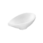 Салатник овальный 120x80 мм. мл. h=55 мм. скошенный край Wilmax /6/96/ 992759