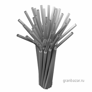Трубочки «Фло»; D=5,L=210мм; серебрян. MATFER 43562 250шт.