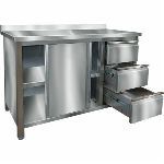 Стол пристенный купе 4 ящика ITERMA 430 СБ-271/1206
