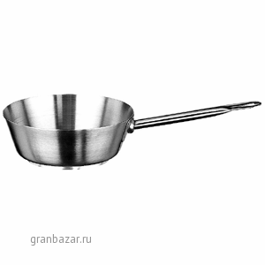 Сотейник; сталь; 1.2л; D=18,H=6.7,L=38.3см; металлич. Paderno 11012-18