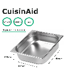 Гастроемкость CuisinAid 2/3 h=100 нерж. 354х325х100 CD-823-4 /12