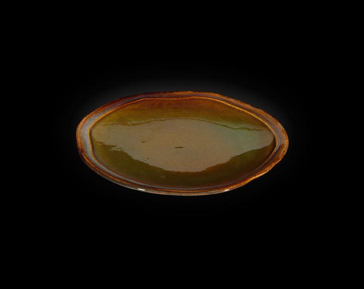 Тарелка мелкая Corone Verde d=150 мм синий+зеленый фарфор