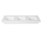 Менажница фарфор CAMEO Square accessory 3-х секционная 305х115 мм h29 мм 710-A343S
