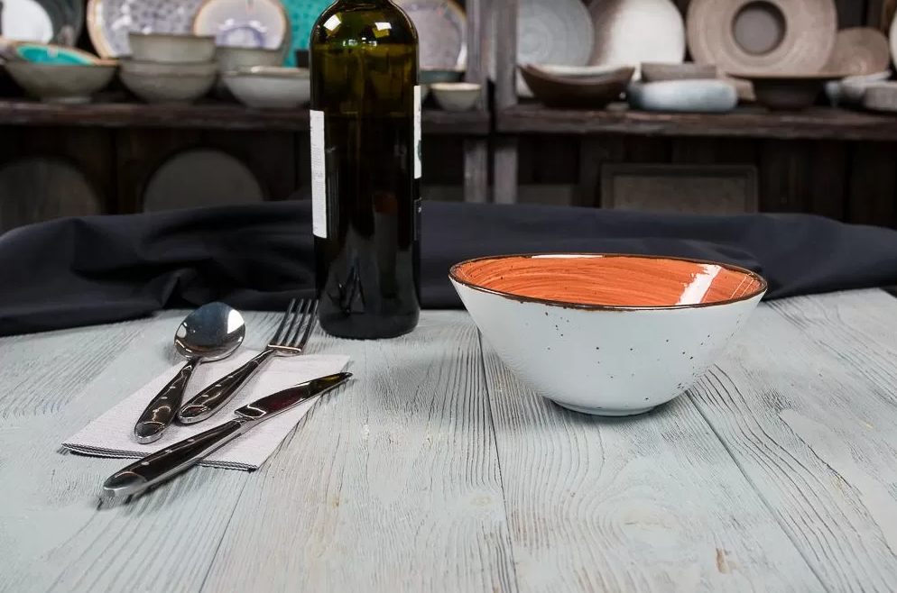 Салатник Fusion Brown Shore 750 мл, 185*155*75 мм, P.L. Proff Cuisine