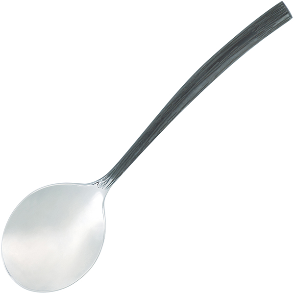Ложка для супа; сталь нерж.; L=18см; металлич.,черный Chef&Sommelier T9209