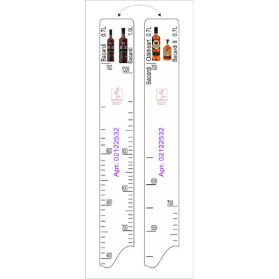 Линейка Бакарди 0.75, 1 л, Бакарди Оакхарт 0.7 л STEK 1010