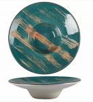 Тарелка для пасты Texture Dark Green Lines d 270*55 мм, 260 мл, P.L. Proff Cuisine