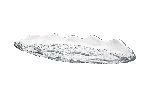 Блюдо овальное Hammered 300x110 мм h 35 мм, стекло, прозрачое, ArdaCam