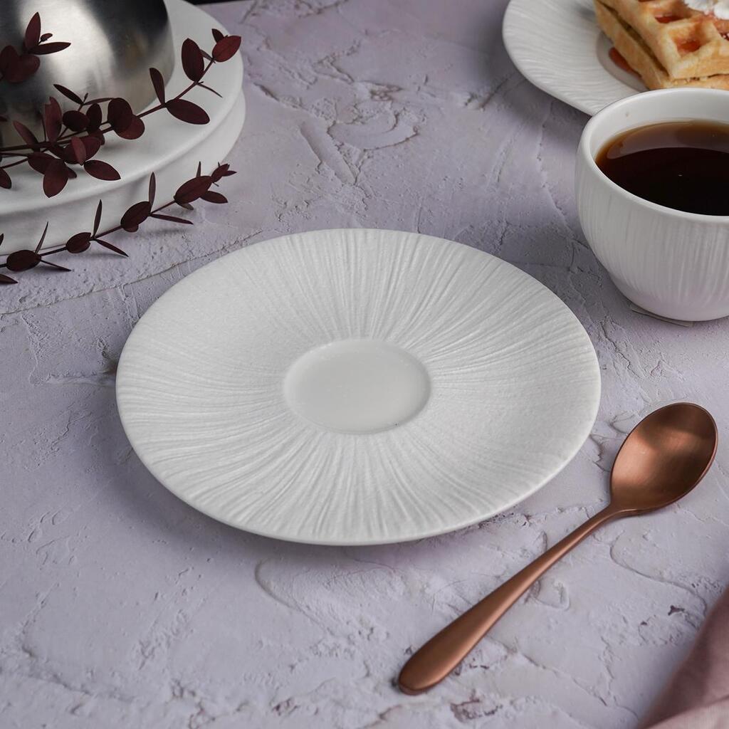 Блюдце Frost White Moon d165 мм h20 мм чайное для чашки P.L. Proff Cuisine ZA0647-6.5-AR-ME