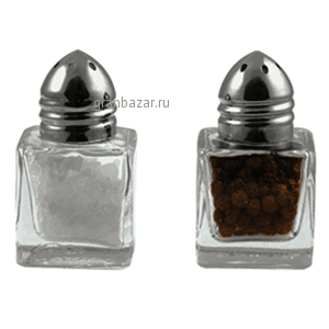 Набор д/специй соль+перец; стекло; H=120,L=90,B=95мм; прозр. Paderno 42927-02