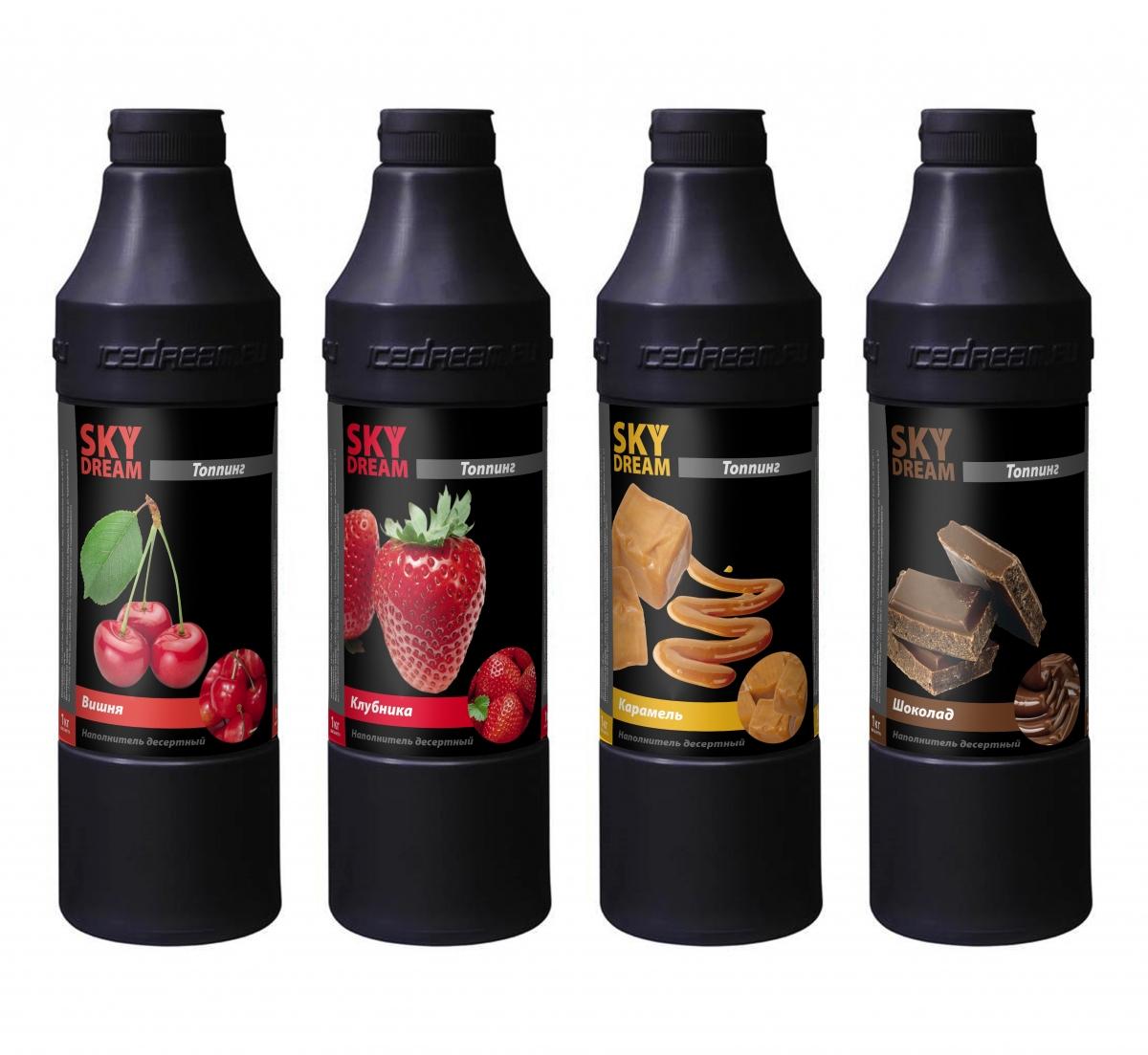 Топпинг для мороженого и десертов IceDream SkyDream Шоколад, 1,2кг