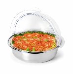 Поднос для выкладки d 385 мм h305 мм нерж. с пласт. Roll-top крышкой + емкость с хладогеном Sunnex X88281-CIB