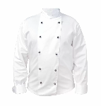 Куртка поварская Chef XL с длинным рукавом и черными пуклями, состав: 65% полиэстер, 35% хлопок