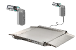 Промышленные платформенные весы с 4 датчиками 4D-LA.S-15/12-1000-RL (нерж) с печатью этикеток