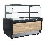 Витрина кондитерская Полюс K70 VM 0,9-12 LIGHT Паттерн (0106 Седой дуб)