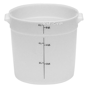 Контейнер д/пищев.продуктов; полиэтилен; D=25.2,H=20.2см; белый Cambro RFS6148