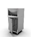 Урна для фуд-корта Кобор ПМ-60/60/2 (габариты 600x600x1300, высот ножек 13,5 мм.)
