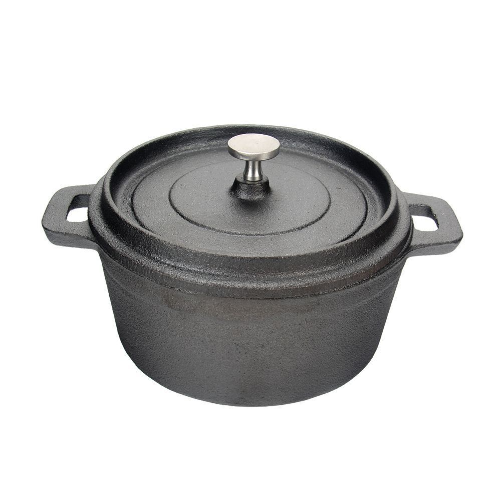 Кастрюля порционная с крышкой 250 мл, 100х45 мм, чугун, P.L. Proff Cuisine CIPR42-CB/ 15410-10