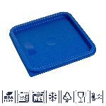 Крышка для контейнера для продуктов квадратная 230*230 мм. синяя, п/п Gastroplast /1/12/