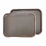 Поднос BarWare полностью прорезиненный коричневый 450х350 мм P.L. Proff Cuisine