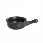 Соусник с ручкой BLACK фарфор, 50 мл, d 60 мм, h 25 мм Porland 808111 черный