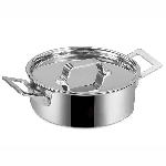 Мини-кастрюля с крышкой круглая 150 мл, d 80 мм, h 32 мм, нержавейка, Pujadas 24.600