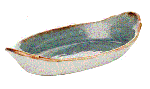 Селедочница «Крафт»; фарфор; H=2.5,L=20,B=11см; синий Steelite 1130 0318