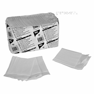 Салфетки д/диспенсера 25*30см; бумага; белый Pap Star 14488 250шт.