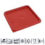 Крышка для контейнера для прод. квадр. 290*290 мм. красная, п/п Gastroplast /1/12/