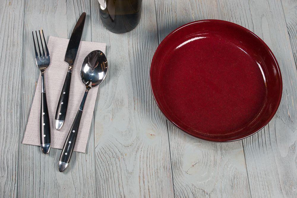 Блюдо для подачи Evolution 210х45 мм, P.L. Proff Cuisine 10339 (dark red)