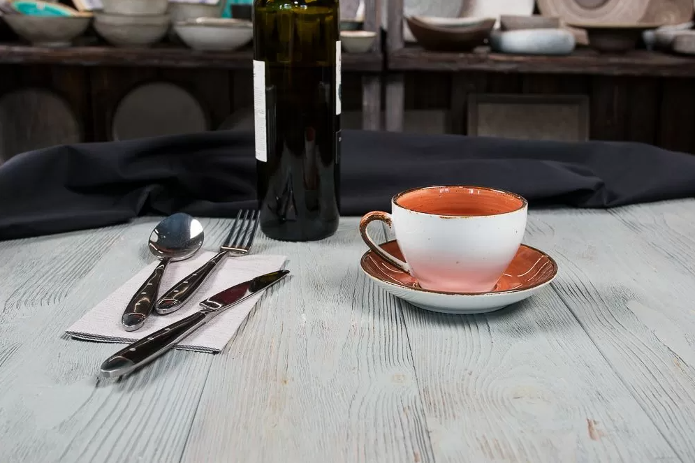 Чайная пара Fusion Brown Shore 220 мл, P.L. Proff Cuisine