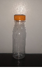 Бутылка прозрачная 0.25л, кругл., с крышкой,, широкое горло, ПЭТ (150 шт)