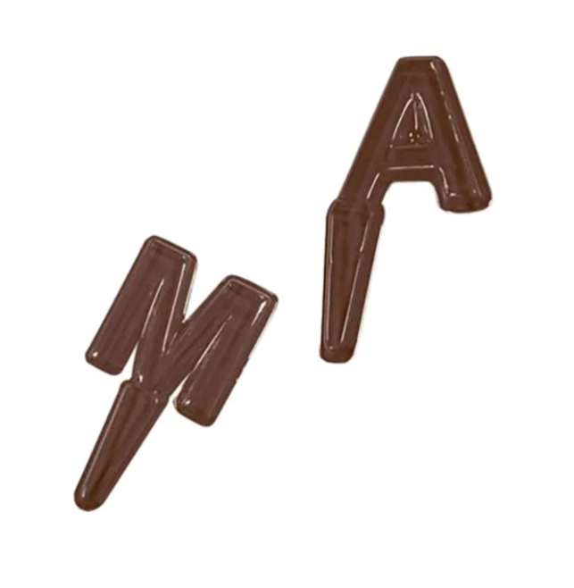 Форма для шоколада «Английские букв 13 шт д/торта»; полиэтилен; L=240, B=185 мм Martellato 90-P9661