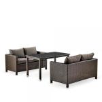 Комплект плетеной мебели из искусственного ротанга T256A/S59A-W53 Brown